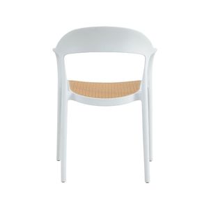 Cadeira Para Cozinha Com Braço Lia Branco-caramelo