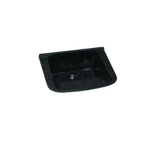 Tanque De Lavar Roupa Em Mármore Sintético Granitado 55x41cm Preto