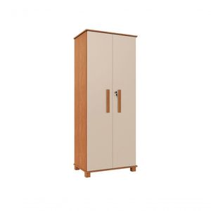 Armário Multiuso Dallas 100% Mdf Com Chave Camas Fenix Cor:nature-off White