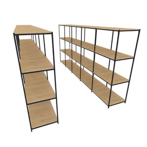 Praleira De Aço Reforçada Mini Porta Pallet 200x60x90 Estante Estoque Bandeja Crua Módulos Conjugados 5 + 5