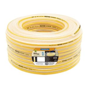 Mangueira Multiuso Reforçada Tramontina 3,8 Polegadax 4,5 Mm Em Pvc 3 Camadas 50 M