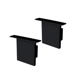 Acessórios Perfil Apex 35x28 Tampa / Presilha Embutir Preto Fosco