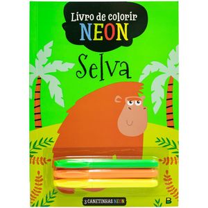Livro De Colorir E Atividades Neon - Todo Livro - Selva