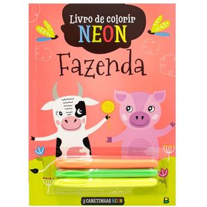 Livro De Colorir E Atividades Neon - Todo Livro - Fazenda