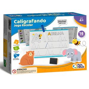 Jogo Pedagógico Caligrafando - Pais E Filhos