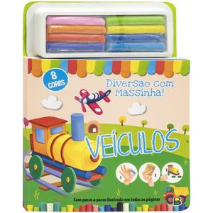 Livro Infantil Diversão Com Massinha - Todo Livro - Veiculos
