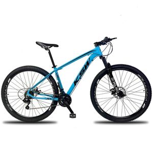 Bicicleta Aro 29 Ksw 1x9v Freio Hidráulico, Trava E K7 11-40 - Azul-preto - 19"