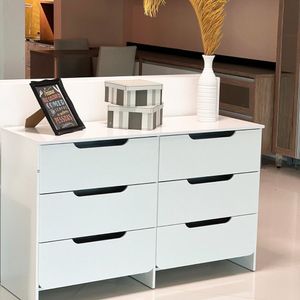 Cômoda 6 Gavetas Mdp-mdf Dm-244 Branco