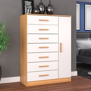 Cômoda 100% Mdp New Mônaco Quarto Branco-cinnamomo