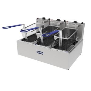 Fritadeira Elétrica Metvisa 3 Cubas 9 Litros 7500w Monofásico 220v Fe3t2205