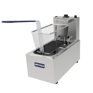 Fritadeira Elétrica Metvisa 1 Cuba 3 Litros 2500w Monofásico 127v Fe3s1275