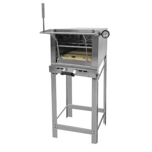 Forno De Lastro A Gás 40cm Metvisa 62 Litros Abertura Guilhotina Flgg40