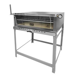 Forno De Lastro A Gás 110cm Metvisa 270 Litros Abertura Guilhotina Flgg110