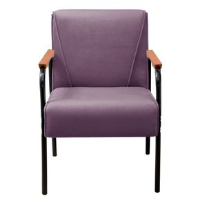 Conjunto Com 2 Poltronas E Namoradeira Decorativa Jade Sala De Estar Roxo