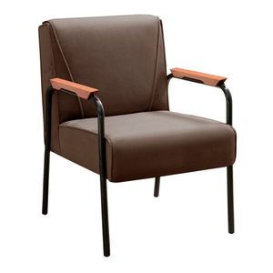 Conjunto Com 2 Poltronas E Namoradeira Decorativa Jade Sala De Estar Marrom
