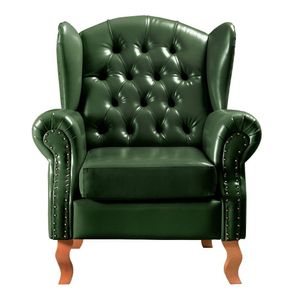 Conjunto Imperador Sofá Com Poltronas Chesterfield Decoração Retrô Vintage Verde