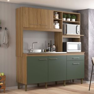 Cozinha Compacta 5 Portas E 1 Gaveta Ipê-arbo