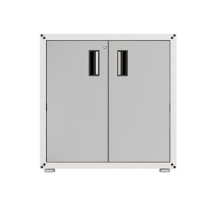 Balcão 2 Portas Branco E Cinza Itbe For Home