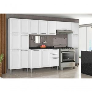 Cozinha Itatiaia Tarsila - 5 Peças Paneleiro Alto - Branca
