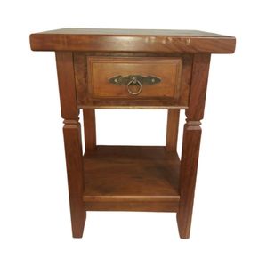 Mesa De Cabeceira Em Madeira Maciça