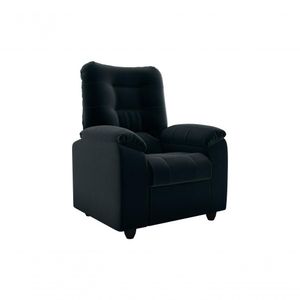 Poltrona Reclinável Onix 1 Lugar Veludo Preto Matrix