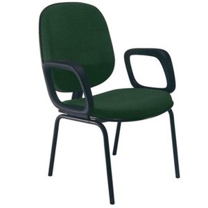 Cadeira Com Braços Diretor Para Escritório Linha Uno Verde