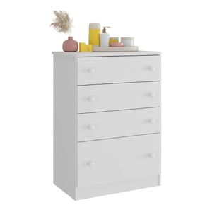 Cômoda Infantil Flex 4 Gavetas Jujuba Multimóveis Bb2661 Branco/colorido Branco/colorido