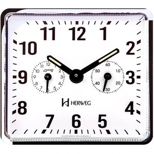 Relógio Despertador Antigo A Cordas Preto Herweg 2245 Preto