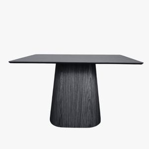 Mesa De Jantar Cone Retangular 180x100 Cm Tampo ébano Base ébano Cor Preto