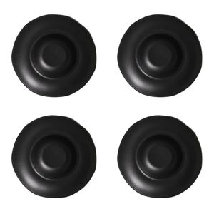 Conjunto De Pratos Para Massa/risoto 04 Peças Orgânico Preto Matte Porto Brasil