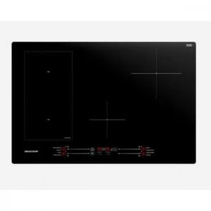 Cooktop 4 Bocas De Indução Brastemp Com Flexizone Bdj77be Preto 220 V