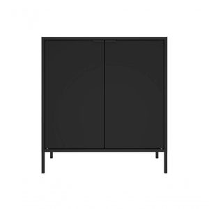 Balcão Alto Multiúso Itatiaia Smart 2 Portas Preto Matte