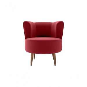 Poltrona Decorativa Savana 1 Lugar Veludo Vinho Matrix