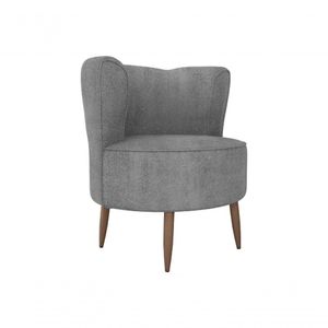 Poltrona Decorativa Savana 1 Lugar Boucle Cinza Matrix
