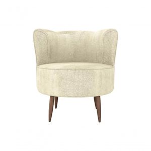 Poltrona Decorativa Savana 1 Lugar Boucle Bege Matrix