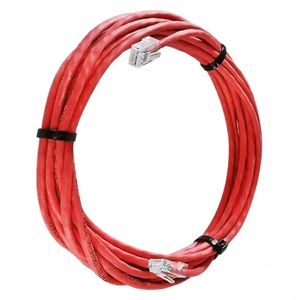 Cabo De Rede Cat 6 Mpt Interno 20 Metros U/utp 4p X 23awg | Vermelho Com Conectores
