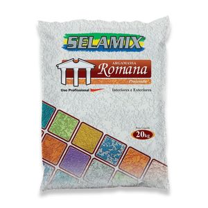 Argamassa Projetada Romana Branca 20kg