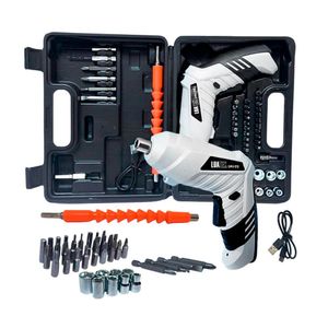 Kit Mini Parafusaderia Sem Fio Recarregável 47pçs Bits