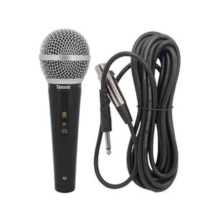 Microfone De Mão Palcos Karaokê Alta Qualidade 5m De Fio
