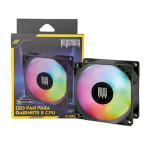 Led Fan Rgb Cooler Gabinete Silencioso Rolamento Hidráulico