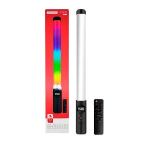 Bastão De Led Luz Rgb Controle Remoto Com Cores Para Selfie