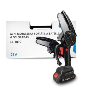 Motosserra Elétrica 21v 4 Polegadas 2 Baterias Para Poda