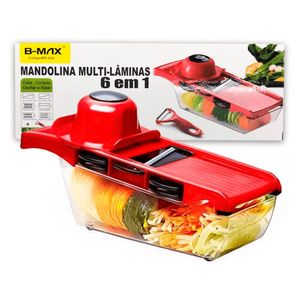 Ralador Fatiador Legumes 6 Em 1 Multifuncional Aço Inox