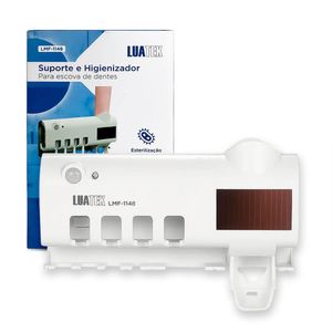 Suporte Dispenser Escova De Dente Com Esterilizador Uv