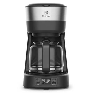 Cafeteira Elétrica Electrolux 30 Xícaras Experience Programável com Timer Inox Preta ECM25