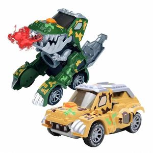 Brinquedo Transformes Carro Dinossauro Solta Fumaça