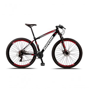Bicicleta Aro 29 Freio A Disco Hidraúlico 24 Velocidades Cubo Alúminio K7 Cor:vermelho;tamanho:19"