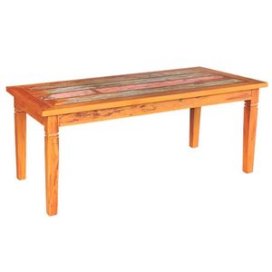 Mesa De Jantar 1,8 M Madeira Maciça Com Pátina