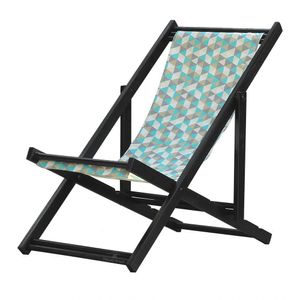 Espreguiçadeira Preguiçosa Dobrável Black Sb-triang Azul