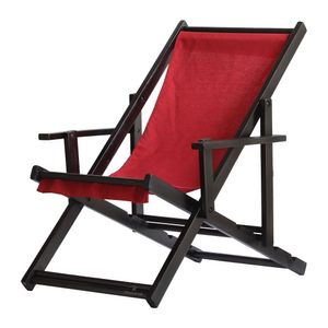 Espreguiçadeira Preguiçosa Dobrável Black Cb-vermelho